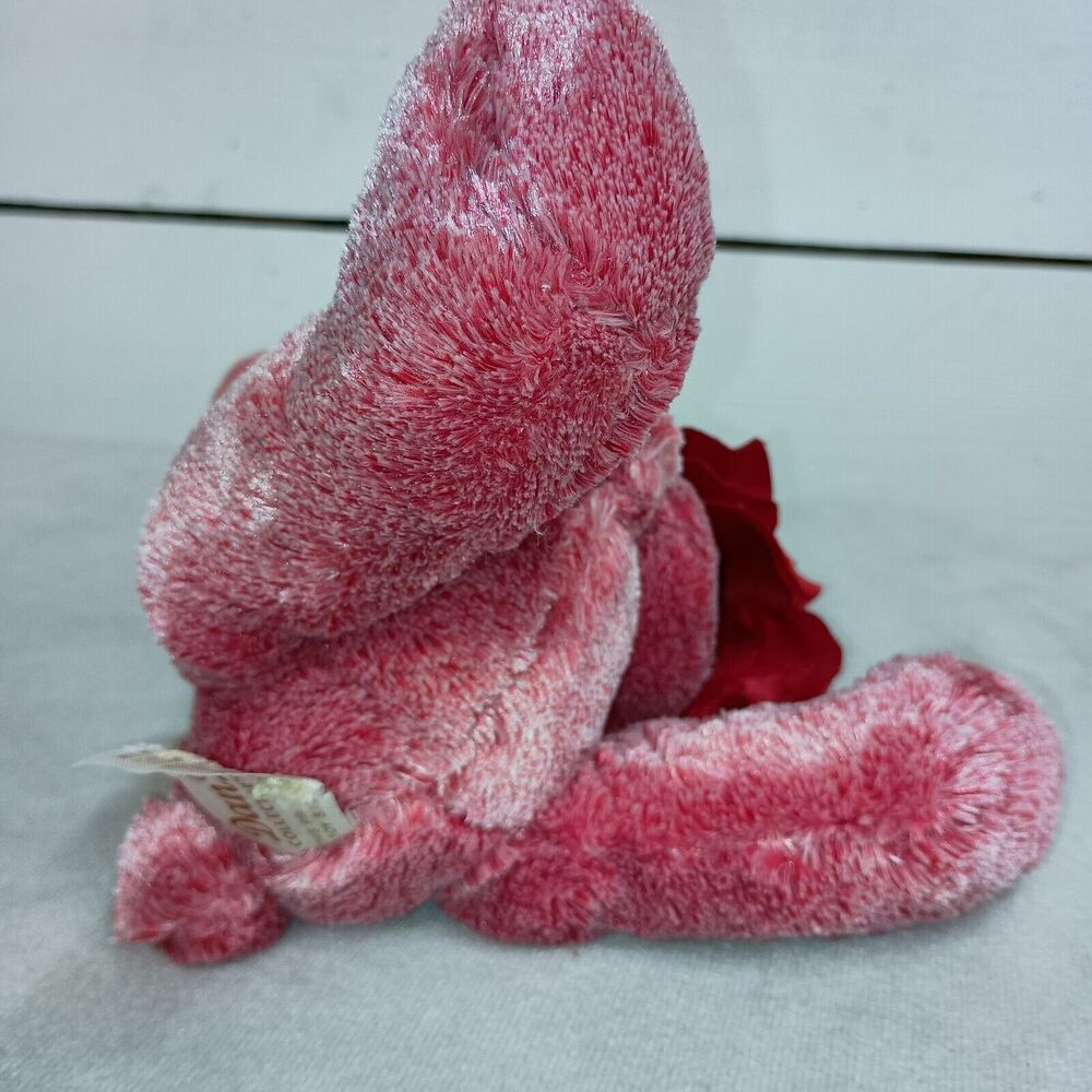 READ Dan Dee Valentines Day Gift Teddy Bear Holding Red Rose Plush 7” Present - Picture 8 of 16